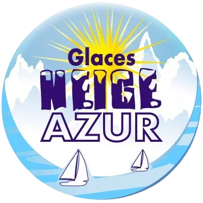 Neige Azur Artisan Glacier Nice Logo